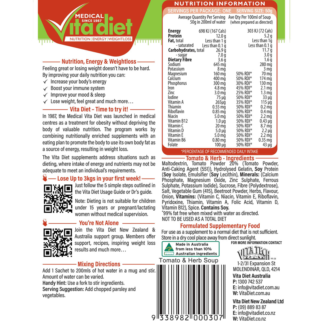 Tomato & Herb Soup 14 Pack