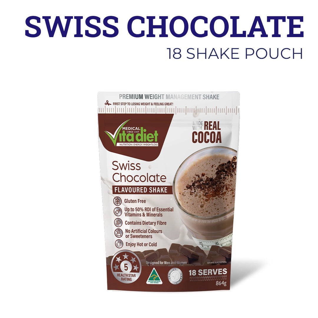 Swiss Chocolate Shake 18 Serve Pouch